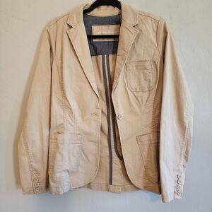 Eddie Bauer Khaki Blazer Style Jacket